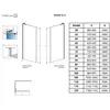 Radaway 10319055-93-01L Modo SL II Brushed Copper 55 Left