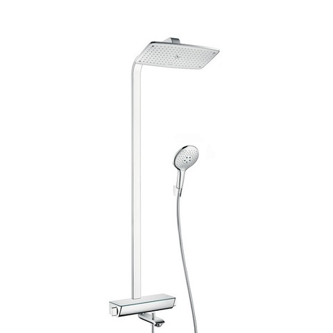 Hansgrohe Raindance E 27113000 Душевая система с термостатом и изливом внешнего монтажа 156,5 см с верхней лейкой 36х19 см