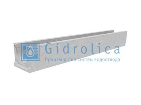 Лоток водоотводный бетонный коробчатый KU 100.16,3 (10).13,2(9,2) – Gidrolica (СО‑100 мм)