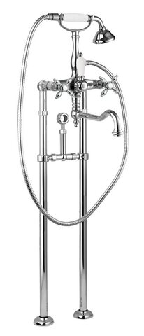 Cezares Nostalgia NOSTALGIA-VDPS2-01-BI Напольный смеситель для ванны с ручным душем