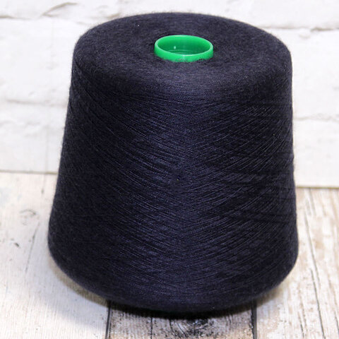 Кашемир с шелком (30%) FAIR SILK 2/60 темно-синий