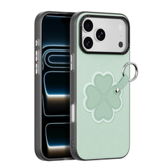 Чехол зеленого цвета (Clover Edition) для iPhone 17 Pro Max и 18 Pro Max, серия Luvy Series (со съемным ремешком) от Dux Ducis