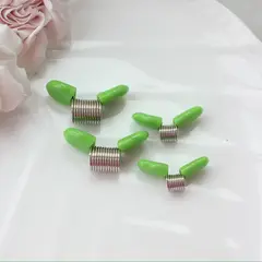 Пружина-стоппер с 30 мм (Bead Stopper), цвет зелёный, 2 штуки, И048