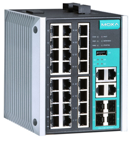 Коммутатор MOXA EDS-528E-4GTXSFP-HV
