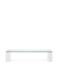 Журнальный столик Adularia из стекла прозрачного цвета 140 x 60