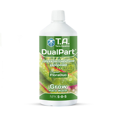 Органоминеральное удобрение DualPart Grow HW (для жесткой воды) от Terra Aquatica