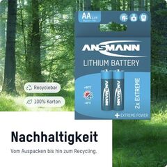 Батарейка литиевая АА/ANSMANN 1.5V - 4 шт