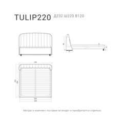 Кровать TULIP 220