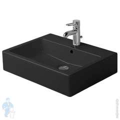 Duravit Vero 454600827 Раковина 60х47х16,5 см шлиф. 1 отверстие под смеситель перелив черный фото