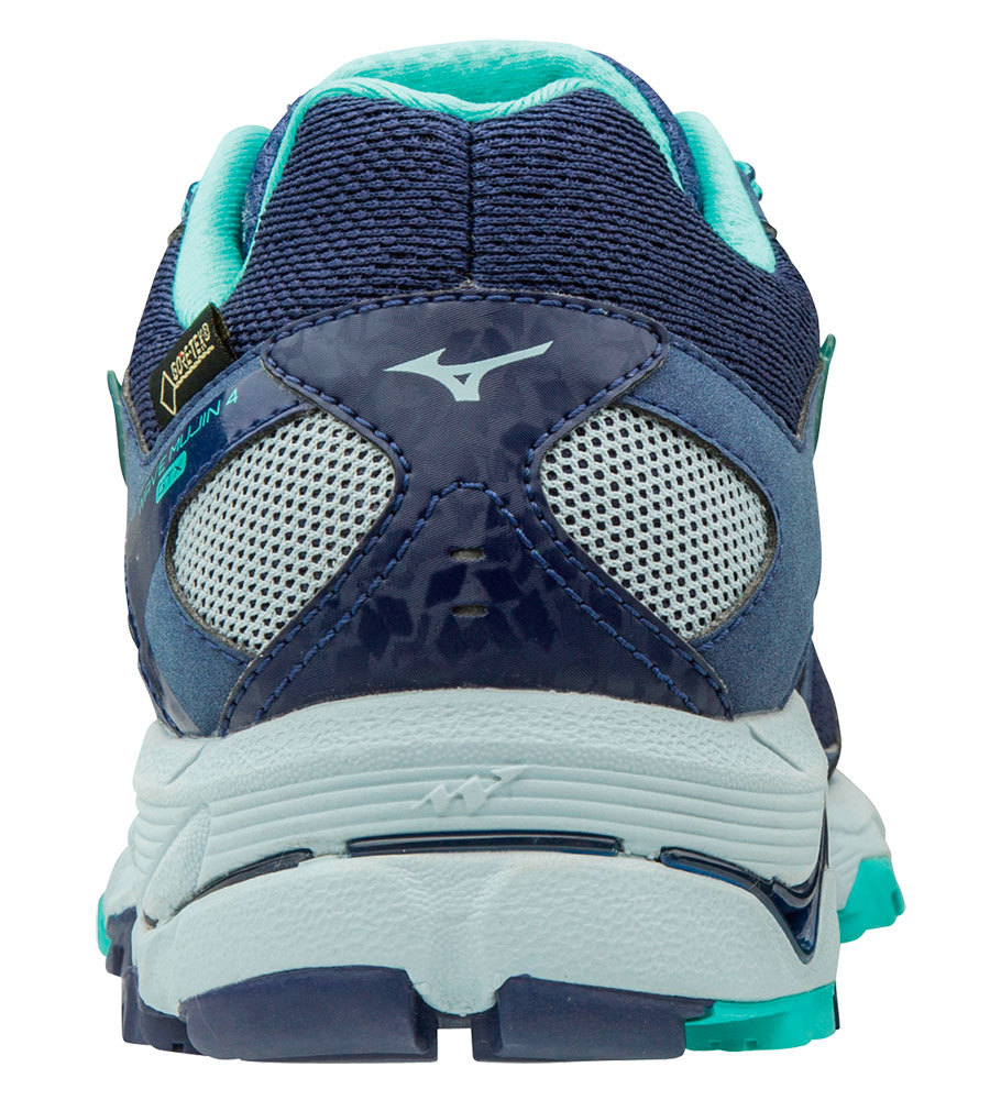 Беговые кроссовки женские Mizuno Wave Mujin 4 GoreTex синие - 3