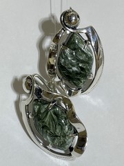 Мистра (серьги из серебра)