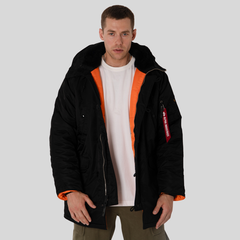 Парка Alpha Industries N-3B Slim Fit Black (Черная)