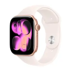 Умные часы Apple Watch Series 11 GPS, 46mm, Rose Gold Aluminium Case with Light Blush Sport Band, S/M
