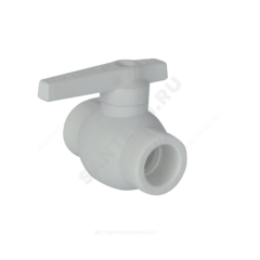 Кран шаровой PP-R белый Дн 50 внутренняя пайка VALFEX 10144050