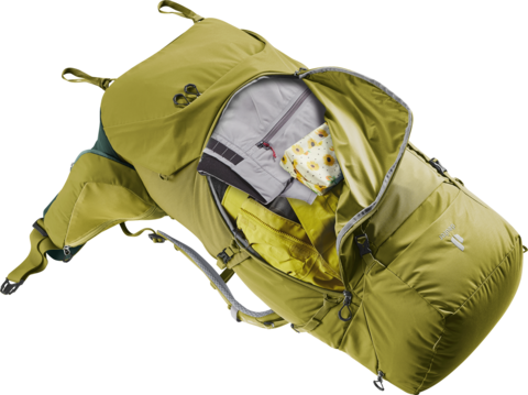 Картинка рюкзак туристический Deuter Aircontact Core 70+10 Cactus/Ivy - 6