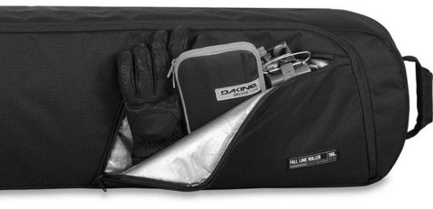 Картинка чехол для горных лыж Dakine SNB fall line ski roller bag Black - 3
