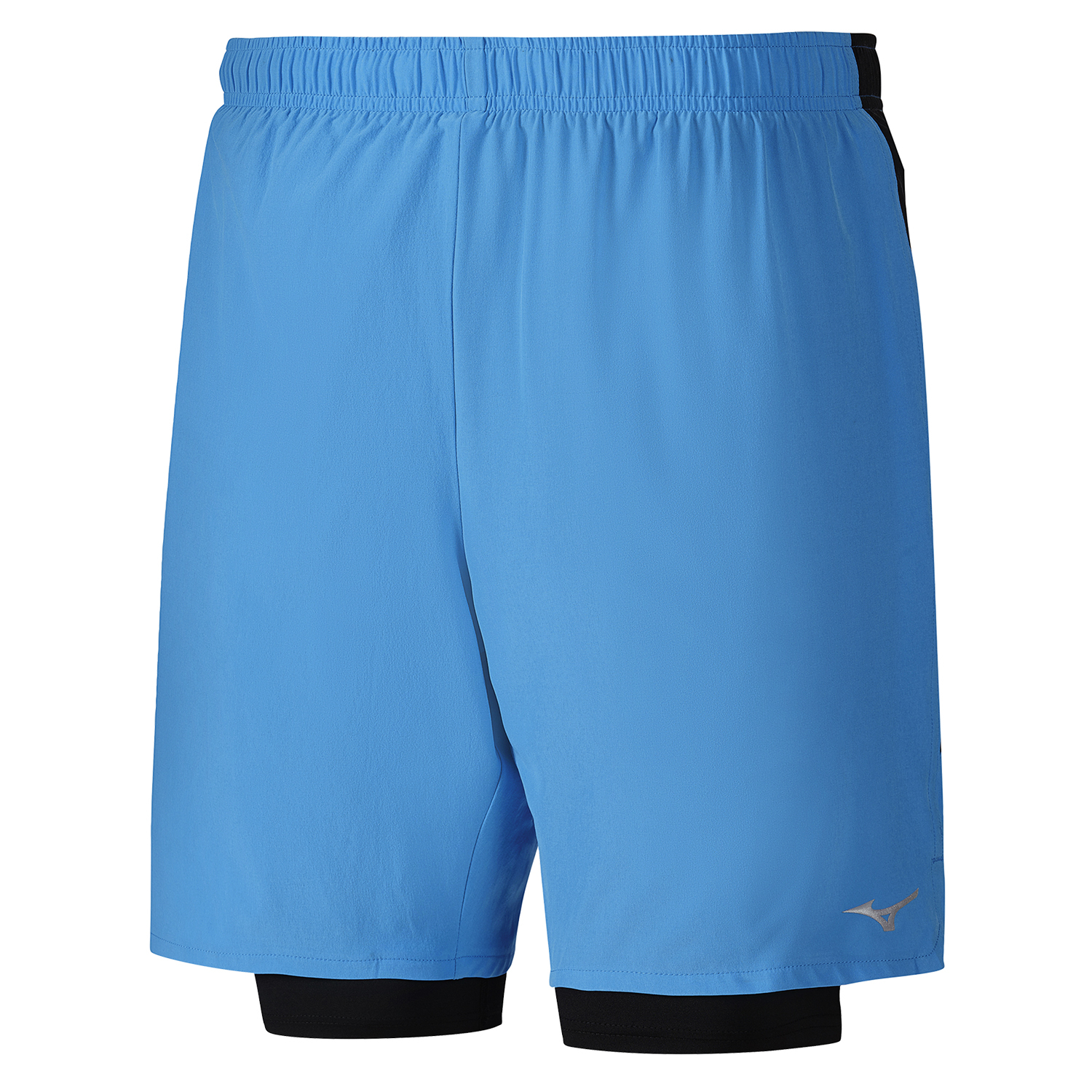 Шорты для бега мужские Mizuno Alpha 7.5 2 In 1 Short синие