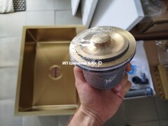 Кухонная мойка врезная из нержавеющей стали Аква Симфония ПВД Aqua Symphony золото PVD