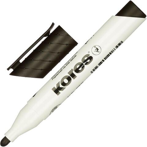 Kores Маркер для досок с круглым наконечником 3 мм, чёрный