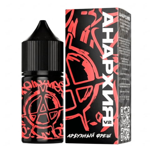 Жидкость Анархия V2 Salt 2% Super HARD 30 ml - Арбузный фреш