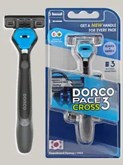 DORCO PACE3 CROSS (станок+5'S) система с 3лезвиями (Ю.Корея)