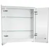 Geberit Option Basic 500.273.00.1 Зеркальный шкаф с подсветкой, две двери, 60x67.5x14см