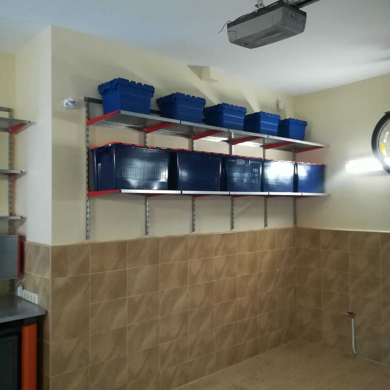 Полки для гаража металлические перфорированные