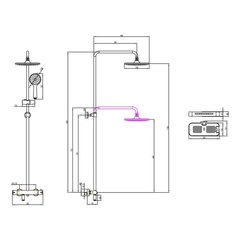 Смеситель для ванны и душа термостатический, Lemark Tropic - LM7010C