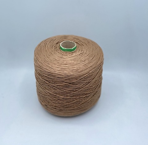 Бобинная пряжа (пр.Италия), art-USA Cotton supersoft , 325м/100гр. 100% Хлопок Pettinato(чесаный хлопок) цвет-Светло-коричневый, арт.30184
