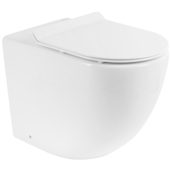 BelBagno Sfera-R BB2141CBR/BB2111SC Унитаз приставной безободковый, цвет: белый фото