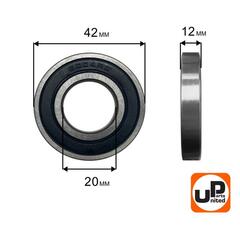 Подшипник шариковый UNITED PARTS 6004-2RS (90-0419)