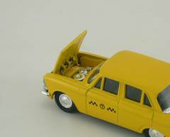 Moskvich-412 Taxi yellow Agat Mossar Tantal 1:43