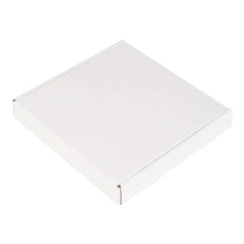 Коробка для пирога самосборная 20*20*3, белая (микрогофрокартон)