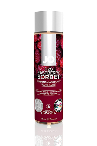Вкусовой персональный гель Малиновый сорбет / JO Flavored Raspberry Sorbet 4oz - 120 мл.