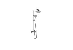 Aquatek AQ2043BGM AQ2043BGM ВЕГА термостатическая душевая система (смеситель для ванны) 3jet 260мм, оружейная сталь фото