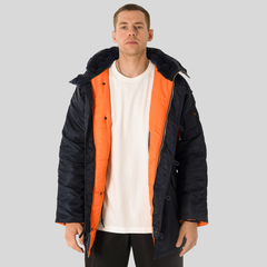 Парка Alpha Industries N-3B Slim Fit Replica Blue (Синяя)