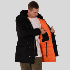 Парка Alpha Industries N-3B Slim Fit Black (Черная)
