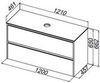 Allen Brau Activity 1.34015.PWM Тумба под раковину, цвет: папирус матовый, олива браш