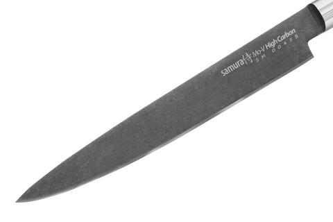 Нож кухонный для нарезки 230мм Samura Mo-V Stonewash SM-0045B/K