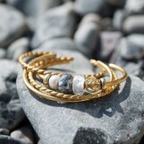 Классический Бэнгл Браслет Позолота