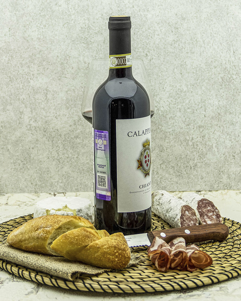 Вино Fattoria di Calappiano Кьянти Калаппиано Красное Сухое 2018 г.у. 12,5% 0,75 л, Италия