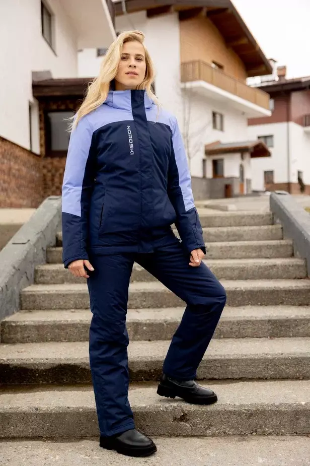 Женский зимний лыжный костюм Nordski Mount 2.0 dark blue-lavender