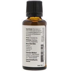 Now Foods, Essential Oils, Lemon & Eucalyptus Blend, 1 fl oz (30 ml)