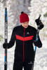 Мужская утепленная разминочная куртка Nordski Base black-red - 2
