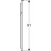 Geberit Xeno2 500.520.00.1 Зеркало с подсветкой, 40x91см