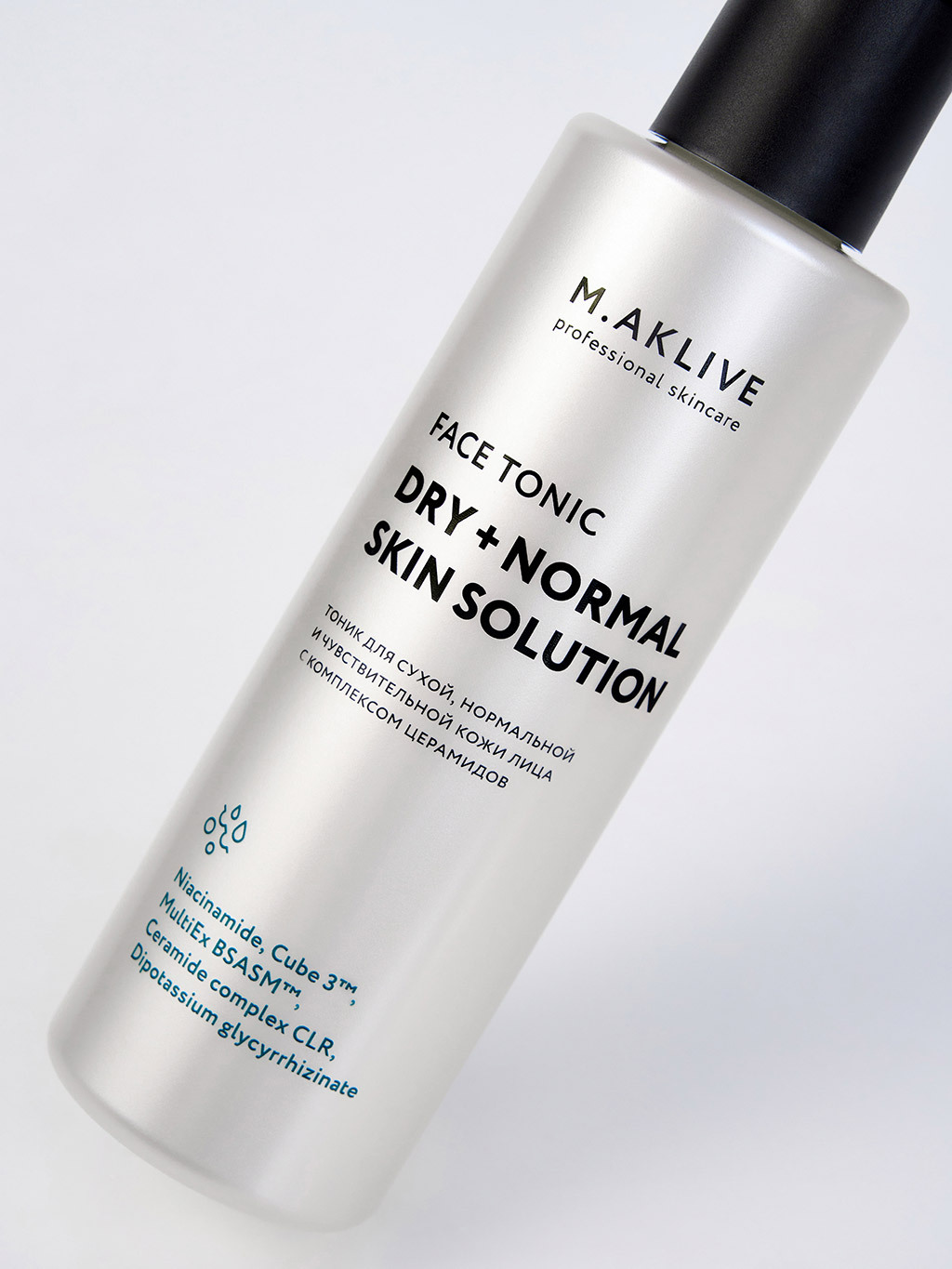 M.Aklive Face Tonic Dry + Normal Skin Solution Тоник для лица "Решение для сухой и нормальной кожи" 200 мл