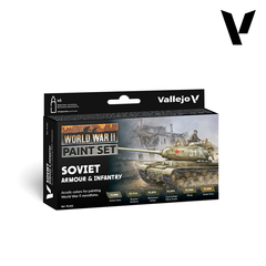 Model Color Set: WWII Soviet Armour & Infantry (6)