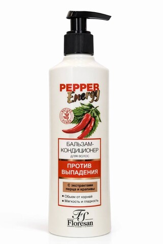 Floresan PEPPER ENERGY Бальзам-кондиционер против выпадения волос  275мл (Ф-137)