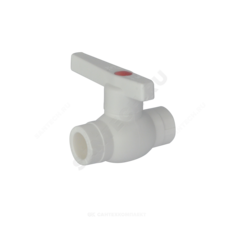 Кран шаровой PP-R белый Дн 20 внутренняя пайка OPTIMA VALFEX VALF 10145020