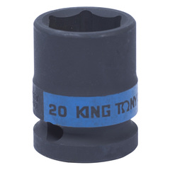 KING TONY (453520M) Головка торцевая ударная шестигранная 1/2", 20 мм